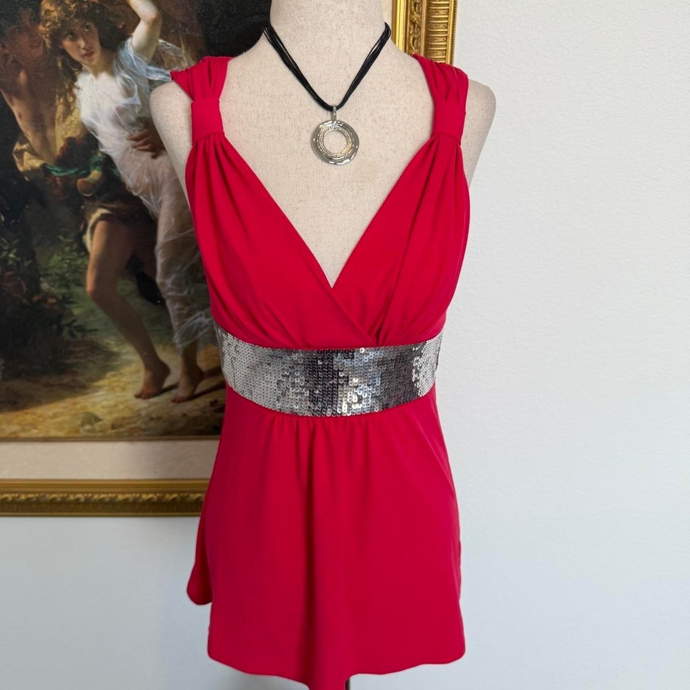 Y2K Sequin Babydoll Going Out Top